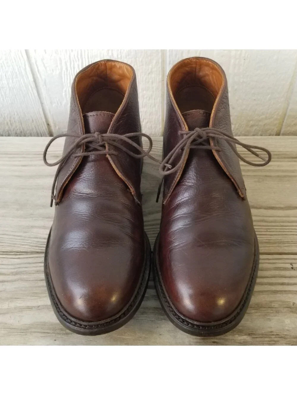 Frye Chukka Mens Brown Full Grain Leather High Top Boots 11.5 D 87882